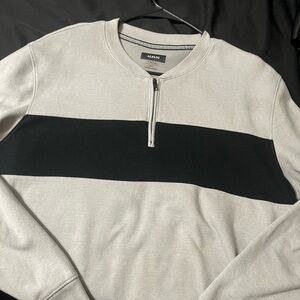 Alfani Grey/Black Or Midnight Blue Casual ZipUp Sweater Size XXL